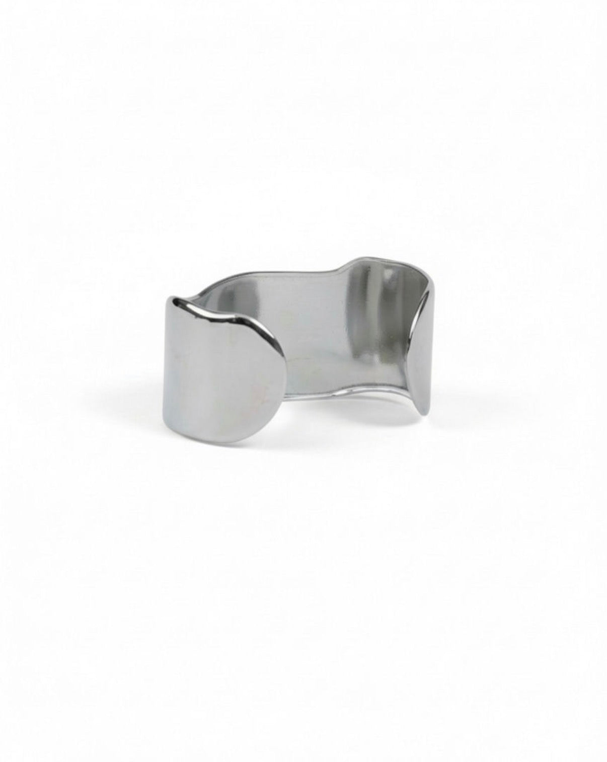 Sculptural Bangle Silver