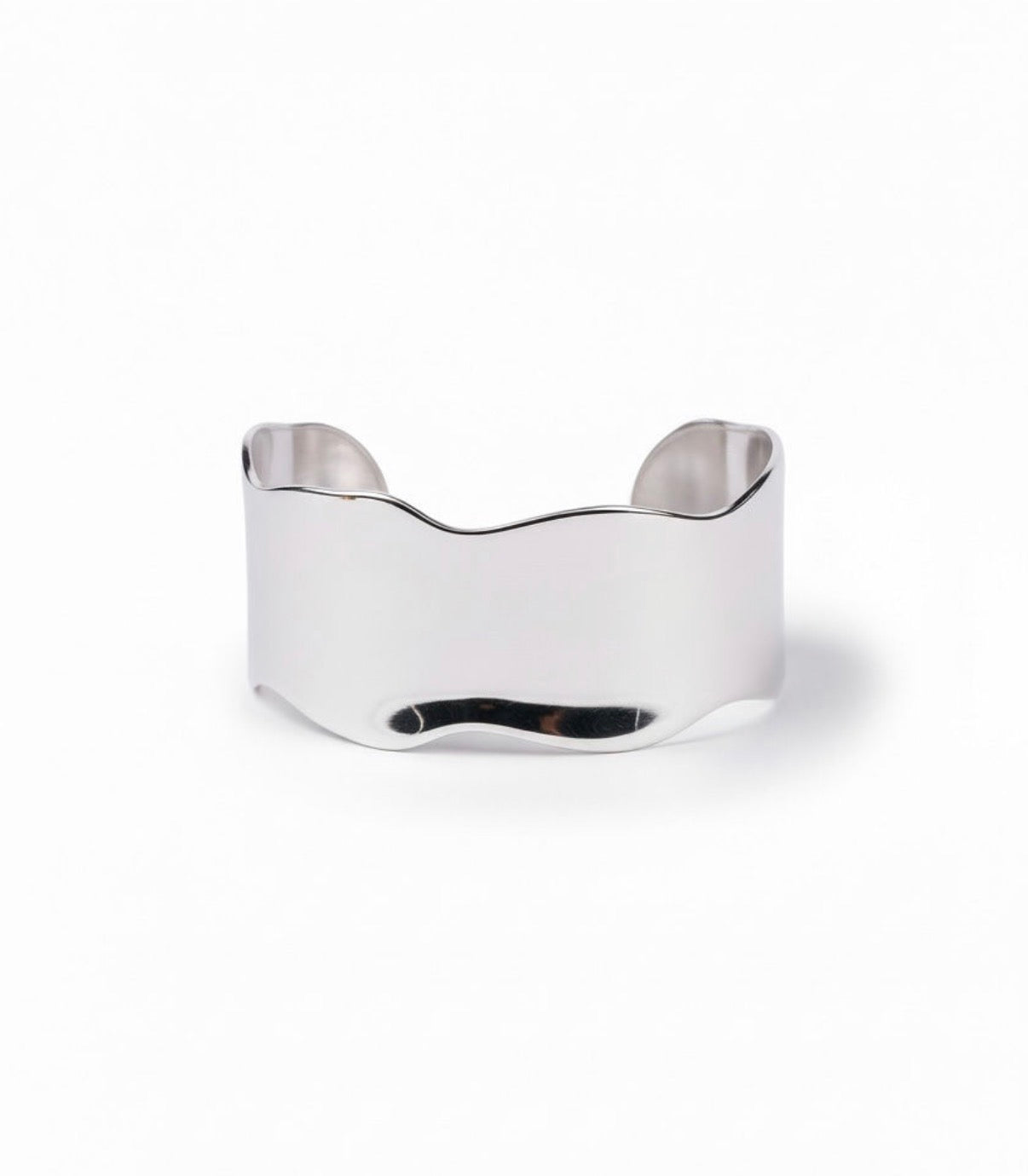 Sculptural Bangle Silver