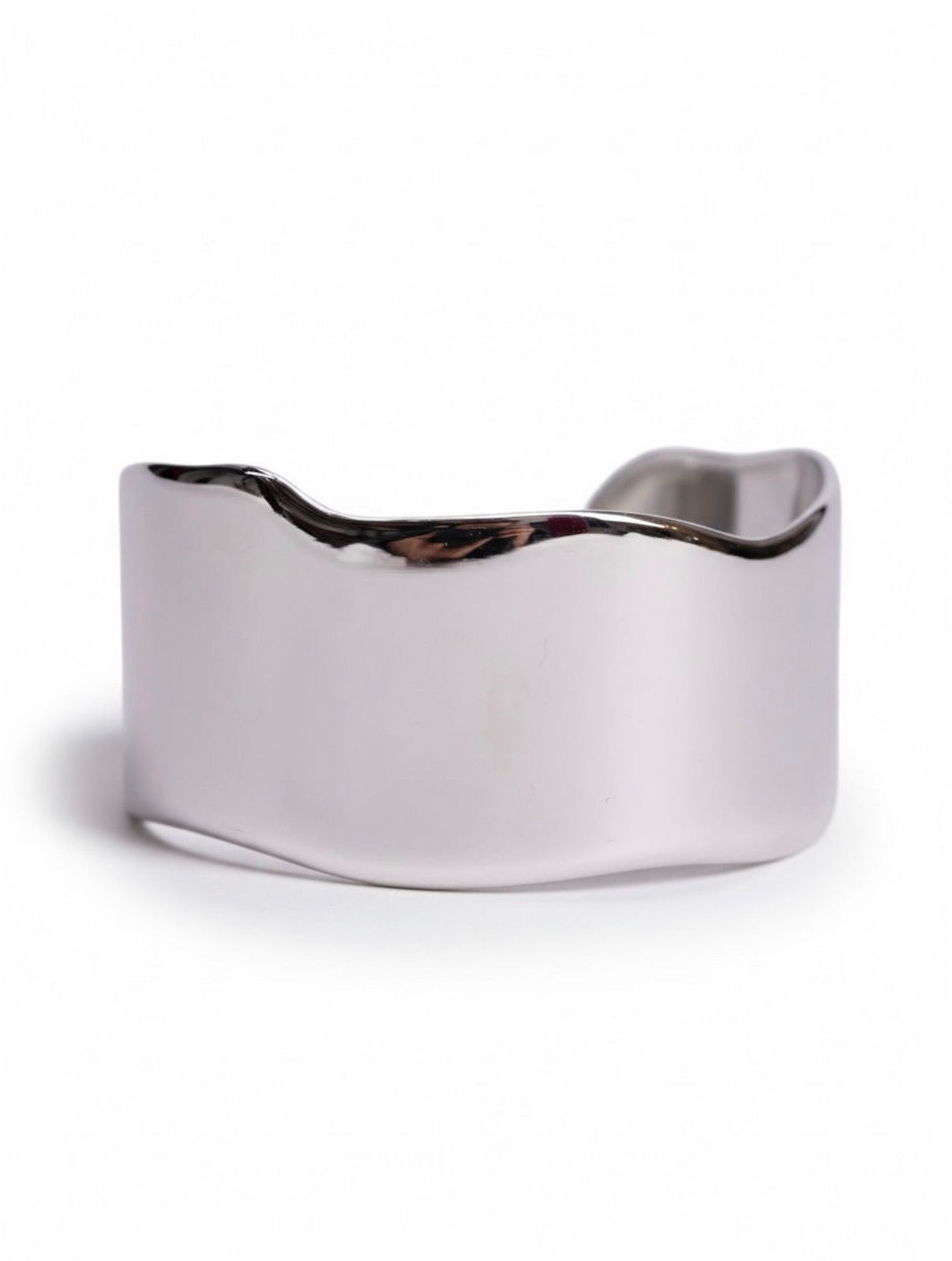 Sculptural Bangle Silver